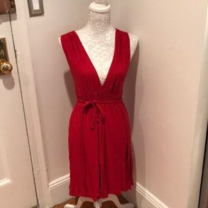 French Connection red lightweight sleeveless dress